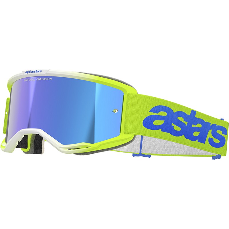 GAFAS ALPINESTARS VISION 5 BLAZE FLUO YELLOW/BLUE/LENS MIRROR BLUE