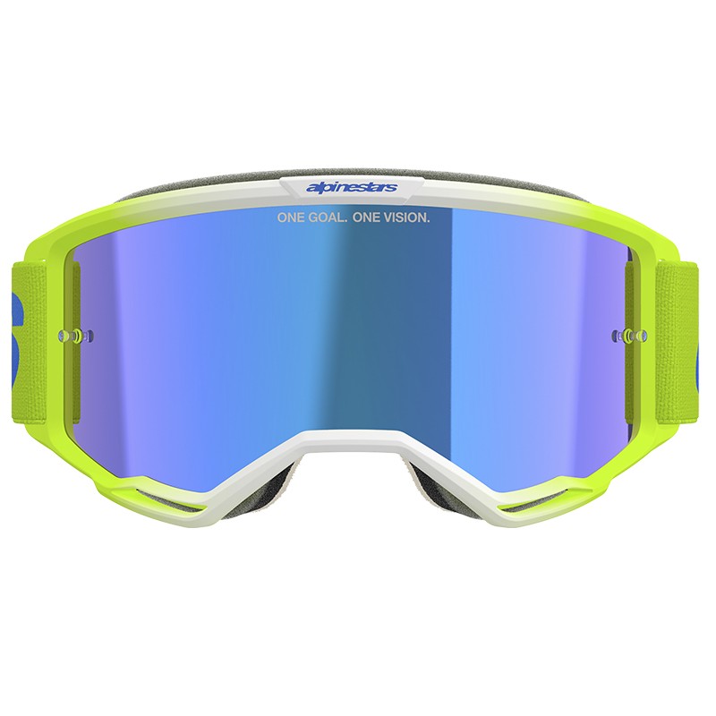 GAFAS ALPINESTARS VISION 5 BLAZE FLUO YELLOW/BLUE/LENS MIRROR BLUE