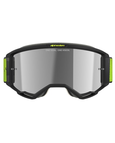 GAFAS ALPINESTARS VISION 5 HOLLOW CHARCOAL/YELLOW FLUO/LENS MIRROR SILVER