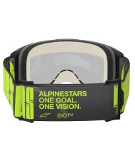 GAFAS ALPINESTARS VISION 5 HOLLOW CHARCOAL/YELLOW FLUO/LENS MIRROR SILVER