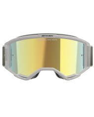 GAFAS ALPINESTARS VISION 5 HOLLOW WHITE/LENS MIRROR GOLD