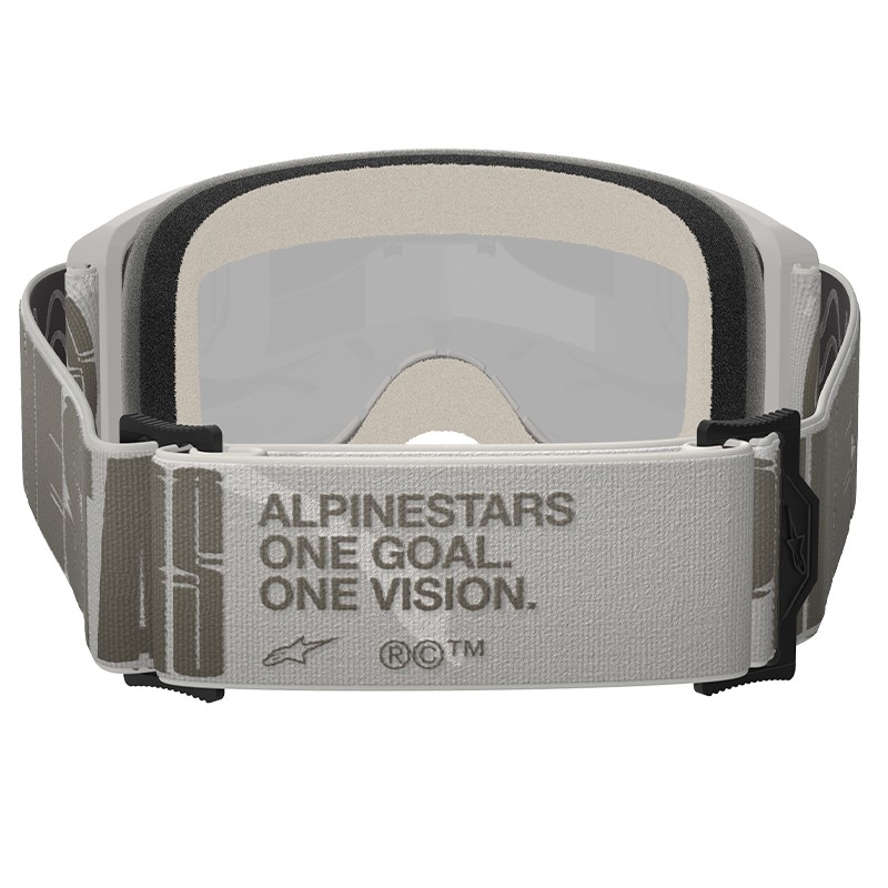 GAFAS ALPINESTARS VISION 5 HOLLOW WHITE/LENS MIRROR GOLD