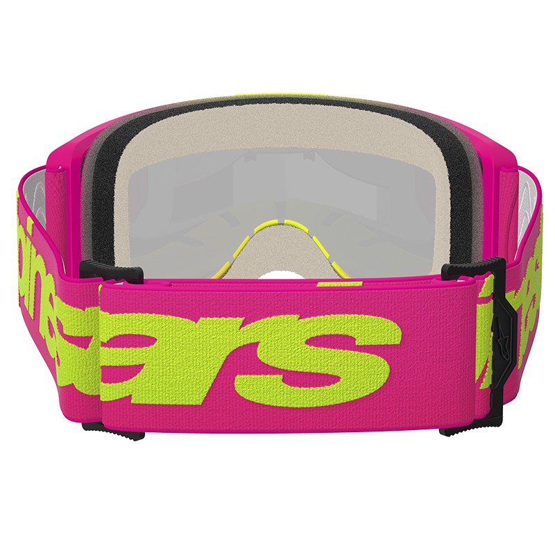 GAFAS ALPINESTARS VISION 5 WORDMARK PINK/FLUO YELLOW/LENS MIRROR RED