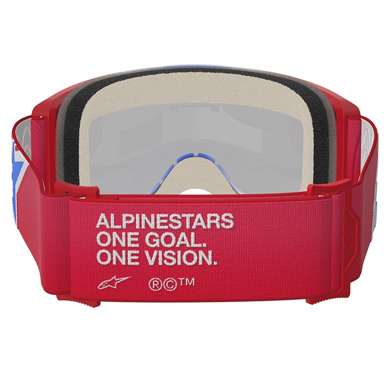 GAFAS ALPINESTARS VISION 5 CORP RED/WHITE/BLUE/LENS CLEAR