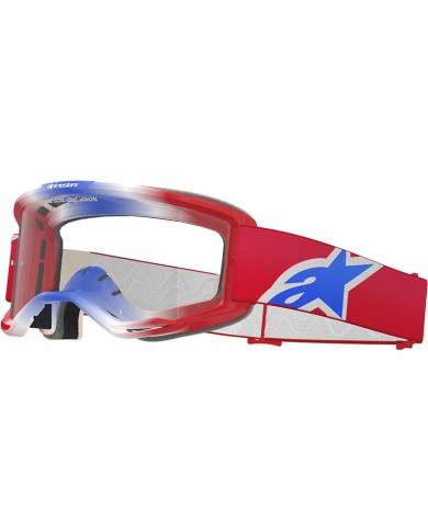 GAFAS ALPINESTARS VISION 5 CORP RED/WHITE/BLUE/LENS CLEAR