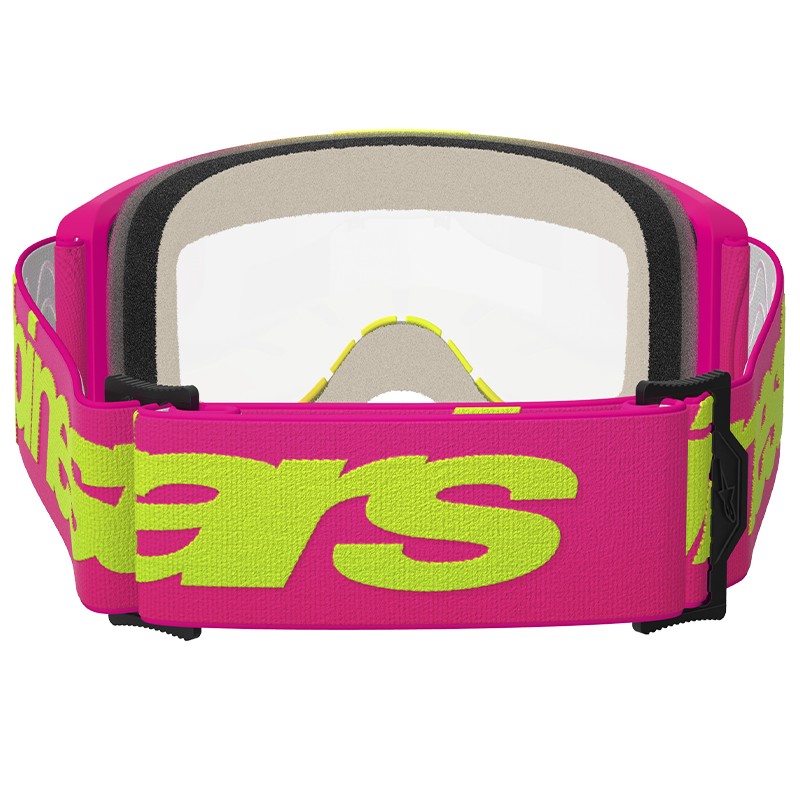 GAFAS ALPINESTARS VISION 5 WORDMARK PINK/FLUO YELLOW/LENS CLEAR