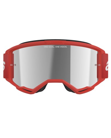 GAFAS ALPINESTARS VISION 3 WORDMARK RED/LENS MIRROR SILVER