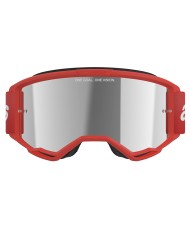 GAFAS ALPINESTARS VISION 3 WORDMARK RED/LENS MIRROR SILVER