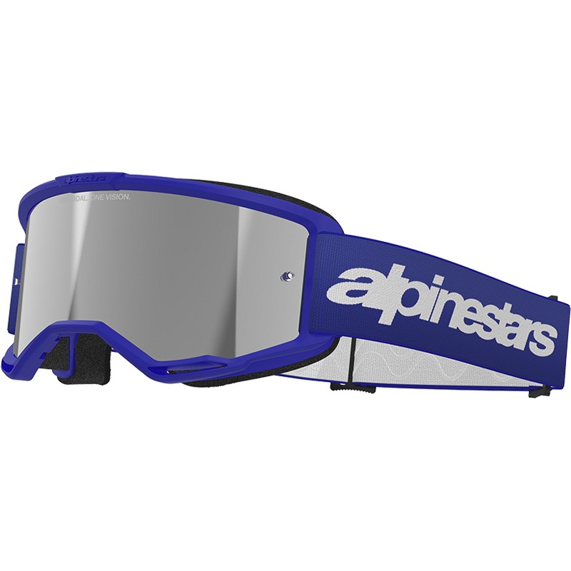 GAFAS ALPINESTARS VISION 3 WORDMARK BLUE/LENS MIRROR SILVER