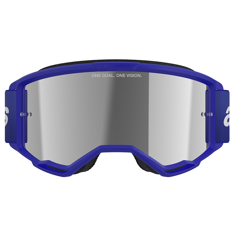 GAFAS ALPINESTARS VISION 3 WORDMARK BLUE/LENS MIRROR SILVER