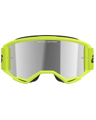 GAFAS ALPINESTARS VISION 3 WORDMARK YELLOW FLUO/LENS MIRROR SILVER