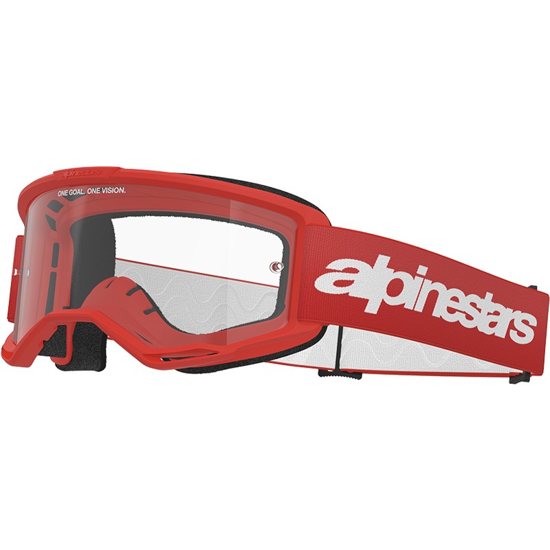 GAFAS ALPINESTARS VISION 3 WORDMARK RED/LENS CLEAR