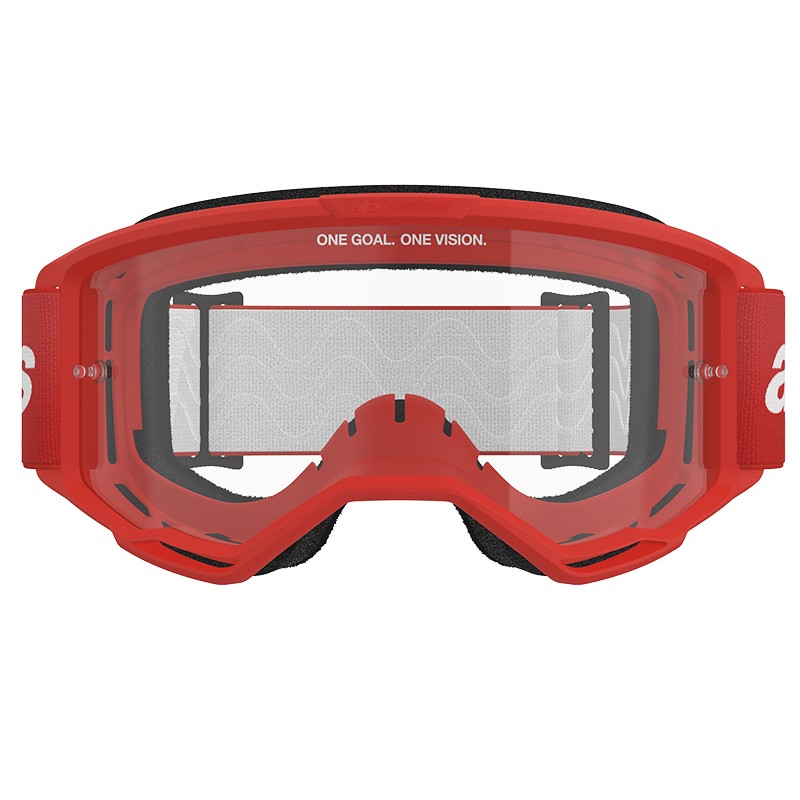GAFAS ALPINESTARS VISION 3 WORDMARK RED/LENS CLEAR
