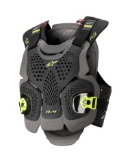 PROTECCION ALPINESTARS A-4 MAX CHEST PROTECTOR BLACK/ANTHRACITE/YELLOW FLUO