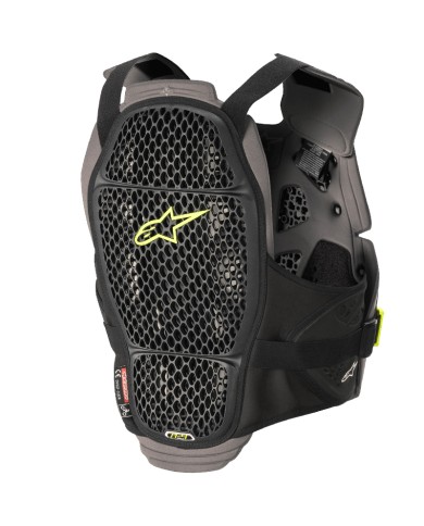PROTECCION ALPINESTARS A-4 MAX CHEST PROTECTOR BLACK/ANTHRACITE/YELLOW FLUO