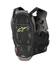 PROTECCION ALPINESTARS A-4 MAX CHEST PROTECTOR BLACK/ANTHRACITE/YELLOW FLUO
