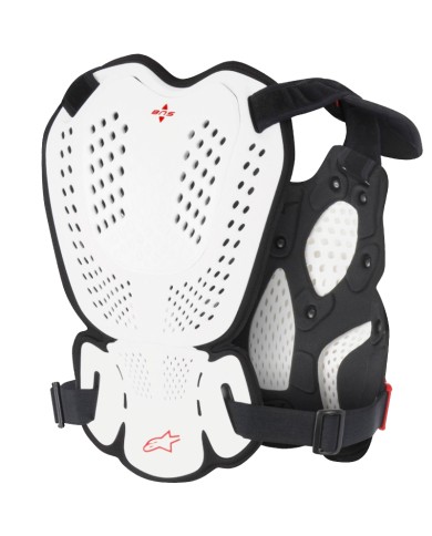 PROTECCION ALPINESTARS A-1 ROOST GUARD WHITE/BLACK/RED