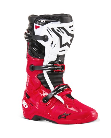 BOTAS ALPINESTARS TECH 10 ENDURO RED BRIGHT/BLACK/WHITE