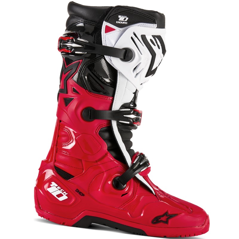 BOTAS ALPINESTARS TECH 10 ENDURO RED BRIGHT/BLACK/WHITE