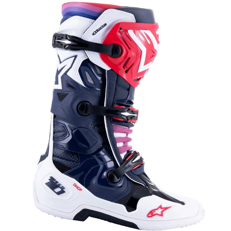 BOTAS ALPINESTARS TECH 10 SUPERVENTED NIGHT NAVY/WHITE/RAIMBOW