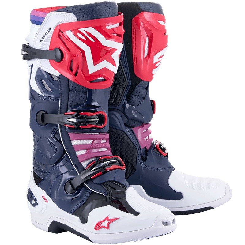 BOTAS ALPINESTARS TECH 10 SUPERVENTED NIGHT NAVY/WHITE/RAIMBOW
