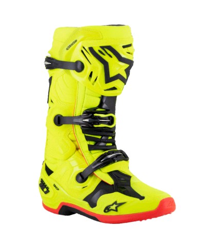 BOTAS ALPINESTARS TECH 10 YELLOW FLUO/BLACK/RED FLUO