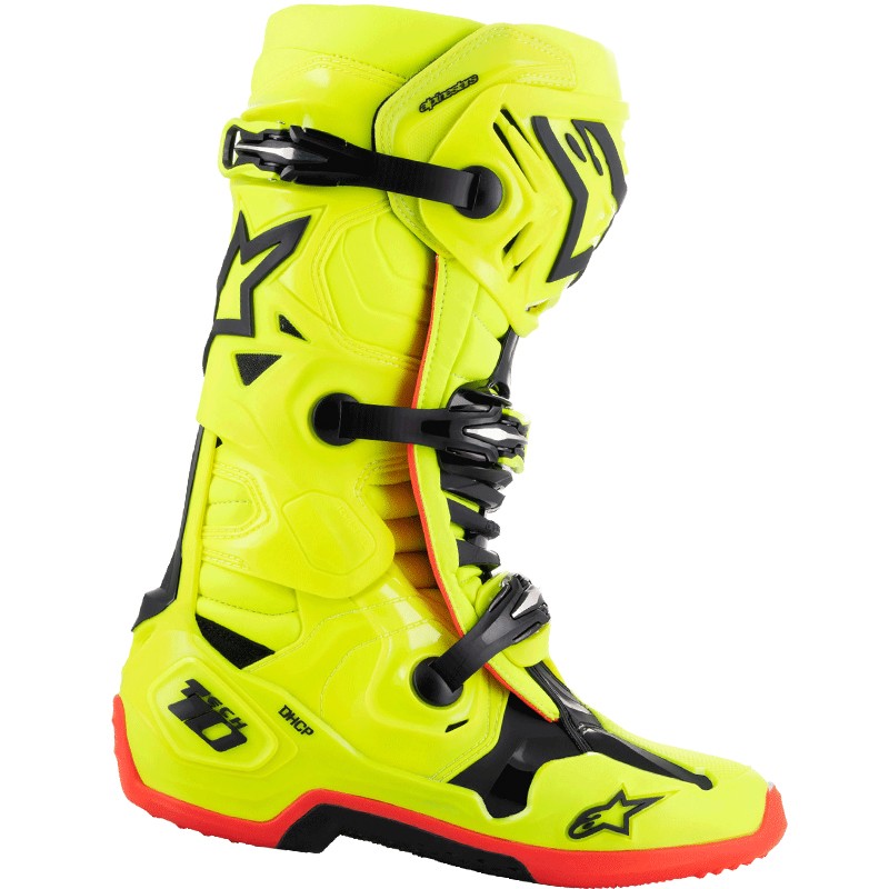 BOTAS ALPINESTARS TECH 10 YELLOW FLUO/BLACK/RED FLUO