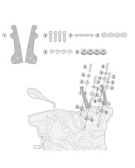 HERRAJE PARABRISAS GIVI D5129KIT BMW 850GS