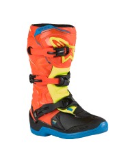 BOTAS ALPINESTARS TECH 3S JUNIOR ORANGE FLUO/BLUE/YELLOW FLUO