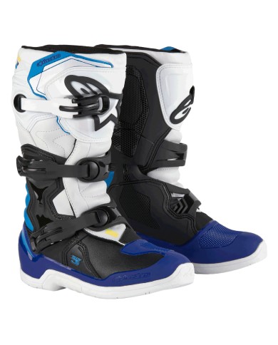 BOTAS ALPINESTARS TECH 3S JUNIOR WHITE/BLACK/BLUE