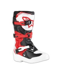 BOTAS ALPINESTARS TECH 3S JUNIOR WHITE/BLACK/RED LIGHT