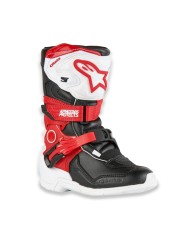 BOTAS ALPINESTARS TECH 3S KIDS WHITE/BLACK/RED BRIGHT