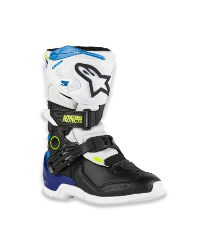 BOTAS ALPINESTARS TECH 3S KIDS WHITE/BLACK/BLUE