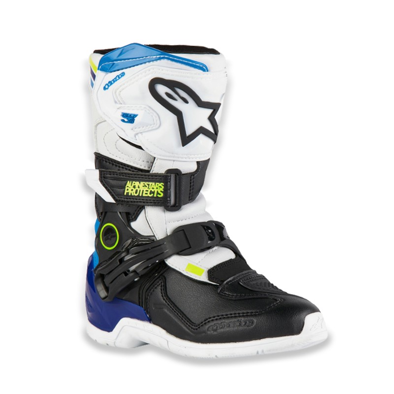 BOTAS ALPINESTARS TECH 3S KIDS WHITE/BLACK/BLUE