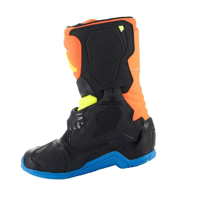 BOTAS ALPINESTARS TECH 3S KIDS ORANGE/BLUE/YELLOW FLUO