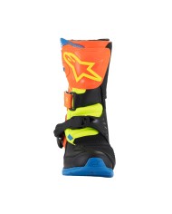 BOTAS ALPINESTARS TECH 3S KIDS ORANGE/BLUE/YELLOW FLUO
