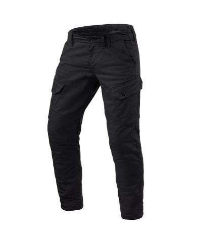 PANTALONES VAQUEROS REVIT CARGO 2 TF TALLAS CORTAS NEGRO