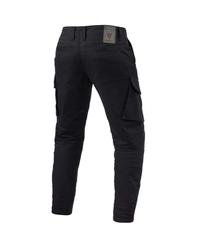 PANTALONES VAQUEROS REVIT CARGO 2 TF TALLAS CORTAS NEGRO