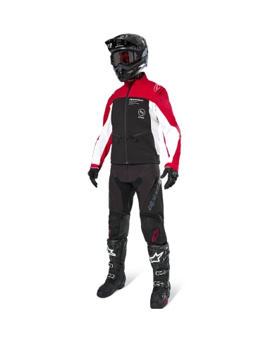 CHAQUETA ALPINESTARS LITE-DURA SOFTSHELL BLACK/BRIGT RED/WHITE