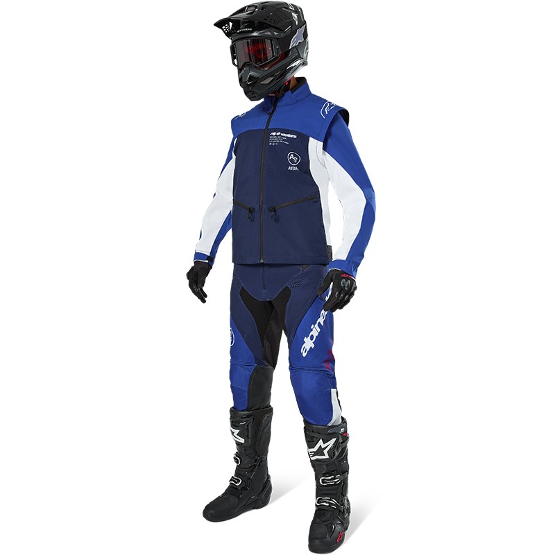 CHAQUETA ALPINESTARS LITE-DURA SOFTSHELL NAVY/BRIGHT BLUE/WHITE