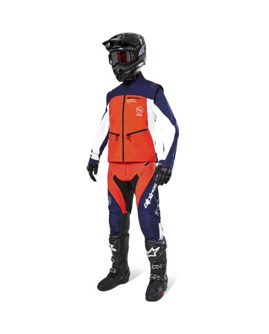 CHAQUETA ALPINESTARS LITE-DURA SOFTSHELL NAVY/HOT ORANGE/WHITE