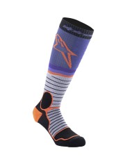 CALCETINES ALPINESTARS MX PRO V2 GRAY/BLACK/PURPLE