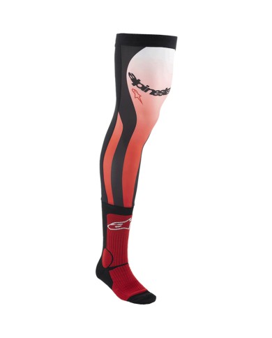 CALCETINES ALPINESTARS KNEE BRACE BRIGHT RED/WHITE