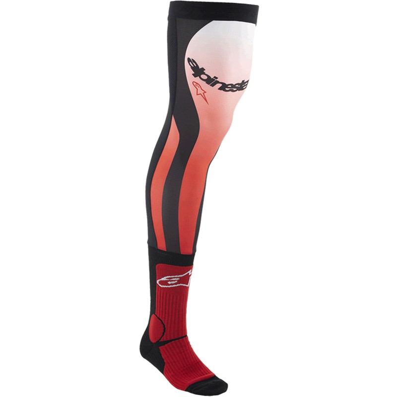 CALCETINES ALPINESTARS KNEE BRACE BRIGHT RED/WHITE