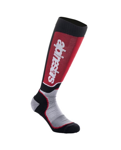 CALCETINES ALPINESTARS MX PLUS BLACK/GREY/RED