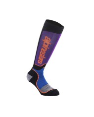 CALCETINES ALPINESTARS MX PLUS JUNIOR BLACK/BLUE/PURPLE