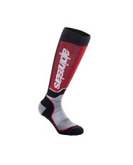 CALCETINES ALPINESTARS MX PLUS JUNIOR BLACK/GREY/RED