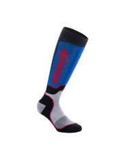 CALCETINES ALPINESTARS MX PLUS JUNIOR BLACK/WHITE/BLUE
