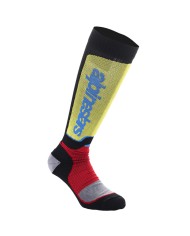 CALCETINES ALPINESTARS MX PLUS BLACK/RED/BLUE