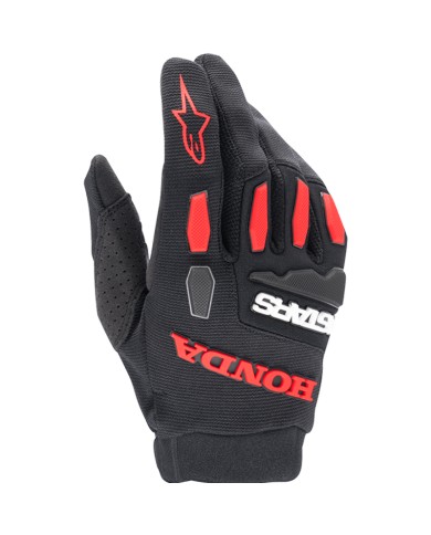 GUANTES ALPINESTARS FULL BORE HONDA BLACK/LIGHT RED